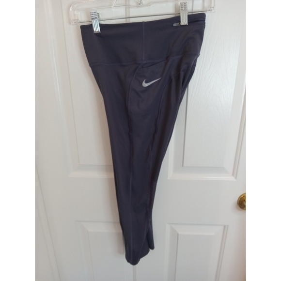 Nike Pants - Women's Small Nike Dri Fit Leggings Purple Draw Strings.  Nice‎ Airflow Too 7/8